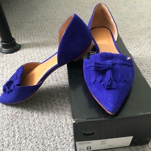 J. Crew Suede D’Orsay Loafer Flats